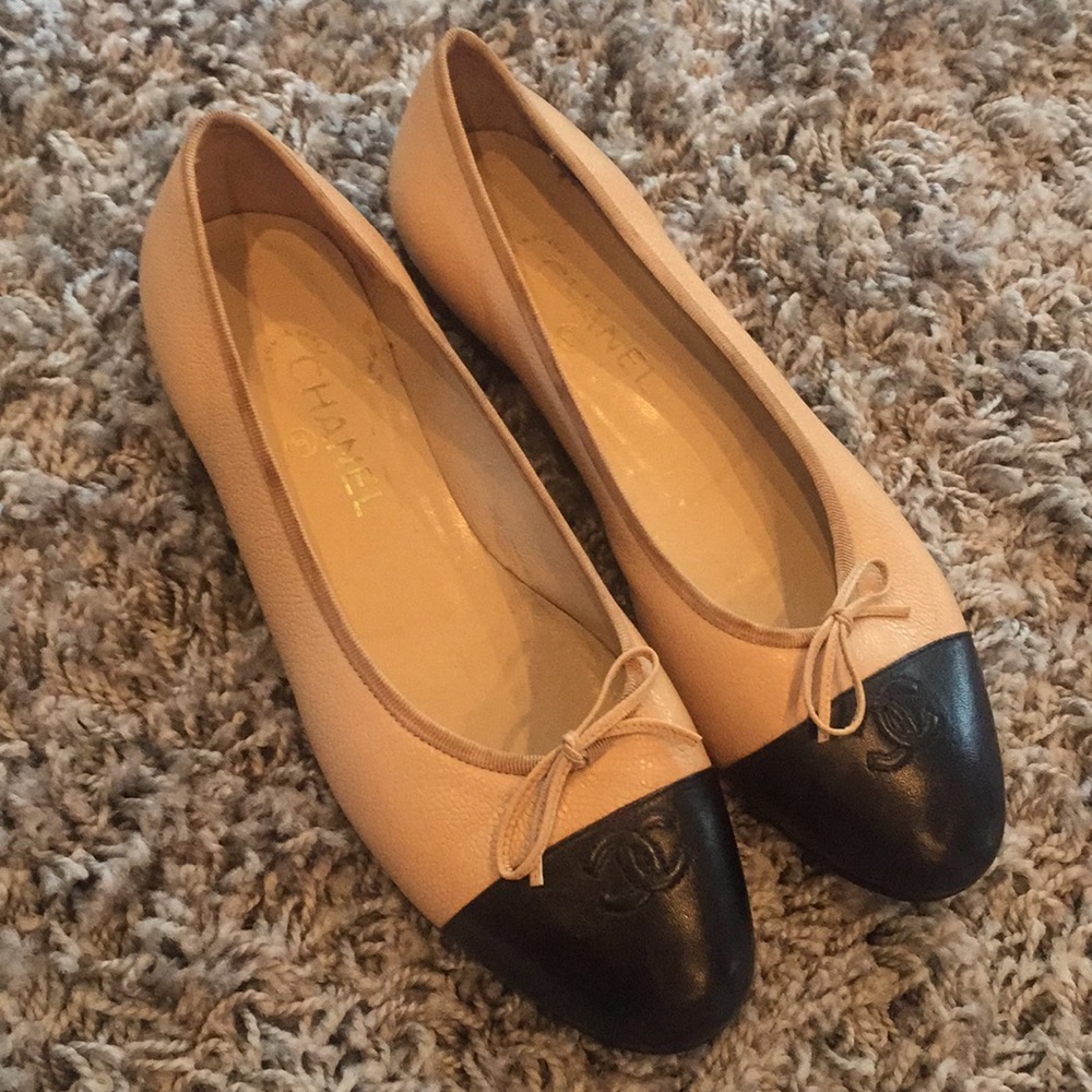 Chanel Two Tone Flats